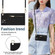 iPhone 12 mini Cross-body Zipper Square TPU+PU Back Cover Case with Holder & Card Slots & Wallet & Strap  - Black