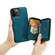 iPhone 12 mini JEEHOOD Magnetic Zipper Horizontal Flip Leather Case with Holder & Card Slot & Wallet  - Blue