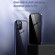 iPhone 12 mini Double Sides Tempered Glass Magnetic Adsorption Metal Frame Anti-peep Screen Case  - Blue Purple