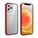 iPhone 12 mini Double Sides Tempered Glass Magnetic Adsorption Metal Frame Anti-peep Screen Case  - Red