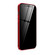 iPhone 12 mini Double Sides Tempered Glass Magnetic Adsorption Metal Frame Anti-peep Screen Case  - Red