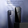 iPhone 12 mini Double Sides Tempered Glass Magnetic Adsorption Metal Frame Anti-peep Screen Case  - Blue
