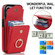 iPhone 12 mini Anti-theft RFID Card Slot Phone Case - Red