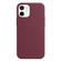iPhone 12 mini Magnetic Liquid Silicone Full Coverage Shockproof Magsafe Case with Magsafe Charging Magnet  - Wine Red
