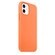 iPhone 12 mini Magnetic Liquid Silicone Full Coverage Shockproof Magsafe Case with Magsafe Charging Magnet  - Orange