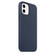 iPhone 12 mini Magnetic Liquid Silicone Full Coverage Shockproof Magsafe Case with Magsafe Charging Magnet  - Navy Blue