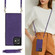 iPhone 12 mini Cross-body Square Double Buckle Flip Card Bag TPU+PU Case with Card Slots & Wallet & Photo & Strap  - Purple