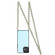 iPhone 12 mini Elegant Rhombic Pattern Microfiber Leather +TPU Shockproof Case with Crossbody Strap Chain  - Blue