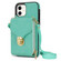 iPhone 12 mini Zipper Hardware Card Wallet Phone Case - Mint Green