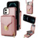 iPhone 12 mini Zipper Hardware Card Wallet Phone Case - Rose Gold