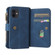 iPhone 12 mini Skin Feel PU + TPU Horizontal Flip Leather Case with Holder & 15 Cards Slot & Wallet & Zipper Pocket & Lanyard  - Blue