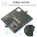 iPhone 12 mini Multiple Card Slots Detachable Magnetic Horizontal Flip Leather Case with Card Slots & Holder & Wallet  - Dark Green