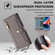 iPhone 12 mini Sheep Texture Cross-body Zipper Wallet Leather Phone Case - Grey