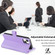 iPhone 12 mini Sheep Texture Cross-body Zipper Wallet Leather Phone Case - Purple