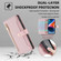 iPhone 12 mini Sheep Texture Cross-body Zipper Wallet Leather Phone Case - Pink