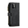 iPhone 12 mini CaseMe-C30 PU + TPU Multifunctional Horizontal Flip Leather Case with Holder & Card Slot & Wallet & Zipper Pocket  - Black