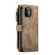 iPhone 12 mini CaseMe-C30 PU + TPU Multifunctional Horizontal Flip Leather Case with Holder & Card Slot & Wallet & Zipper Pocket  - Brown