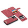 iPhone 12 mini CaseMe-007 Crazy Horse Texture Detachable Horizontal Flip PU Leather Case, with Card Slot & Holder & Zipper Wallet & Photo Frame - Red