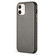 iPhone 12 mini Carbon Fiber Leather Texture Kevlar Anti-fall Phone Protective Case  - Grey