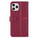 iPhone 12 mini GEBEI Top-grain Leather Horizontal Flip Protective Case with Holder & Card Slots & Wallet & Photo Frame  - Wine Red