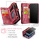 iPhone 12 mini CaseMe-008 Detachable Multifunctional Wallet Leather Phone Case  - Red