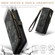 iPhone 12 mini CaseMe-008 Detachable Multifunctional Wallet Leather Phone Case  - Black