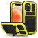 iPhone 12 mini R-JUST Shockproof Waterproof Dust-proof Metal + Silicone Protective Case with Holder  - Yellow