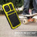 iPhone 12 mini R-JUST Shockproof Waterproof Dust-proof Metal + Silicone Protective Case with Holder  - Yellow