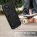 iPhone 12 mini R-JUST Shockproof Waterproof Dust-proof Metal + Silicone Protective Case with Holder  - Black