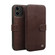 iPhone 12 mini QIALINO Business Magnetic Horizontal Flip Leather Case with Card Slots & Wallet  - Dark Brown