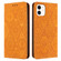 iPhone 11 Ethnic Embossed Adsorption Leather Phone Case - Yellow