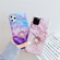 iPhone 11 TPU Smooth Marble with Ring Metal Rhinestone Bracket Mobile Phone Protective Case - Granite Q9