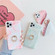 iPhone 11 TPU Smooth Marble with Ring Metal Rhinestone Bracket Mobile Phone Protective Case - Snowflake Powder Q6