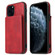 iPhone 11 Calf Texture Magnetic Case  - Red