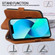 iPhone 11 RFID Geometric Line Flip Leather Phone Case  - Brown