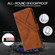 iPhone 11 RFID Geometric Line Flip Leather Phone Case  - Brown