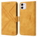 iPhone 11 RFID Geometric Line Flip Leather Phone Case  - Yellow