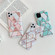 iPhone 11 Plating Colorful Geometric Pattern Mosaic Marble TPU Mobile Phone Case with Folding Bracket - Pink PF1