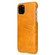 iPhone 11 Fierre Shann Retro Oil Wax Texture PU Leather Case with Card Slots  - Yellow