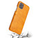 iPhone 11 Fierre Shann Retro Oil Wax Texture PU Leather Case with Card Slots  - Yellow