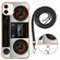 iPhone 11 Electroplating Dual-side IMD Phone Case with Lanyard - Retro Radio