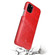 iPhone 11 Fierre Shann Retro Oil Wax Texture PU Leather Case with Card Slots  - Red