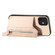 iPhone 11 Carbon Fiber Horizontal Flip Zipper Wallet Phone Case - Khaki