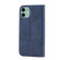 iPhone 11 Cubic Grid Calf Texture Magnetic Closure Leather Phone Case - Blue