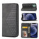 iPhone 11 Cubic Grid Calf Texture Magnetic Closure Leather Phone Case - Black