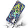 iPhone 11 Laser Glitter Watercolor Pattern Shockproof Protective Case with Ring Holder  - FD4