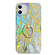 iPhone 11 Laser Glitter Watercolor Pattern Shockproof Protective Case with Ring Holder  - FD2