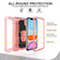 iPhone 11 PC + Rubber 3-layers Shockproof Protective Case with Rotating Holder  - Rose Gold
