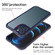 iPhone 11 LESUDESIGN Series Frosted Acrylic Anti-fall Protective Case  - Blue