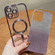 iPhone 11 Electroplating Magsafe Gradient Glitter Powder Phone Case - Dark Green